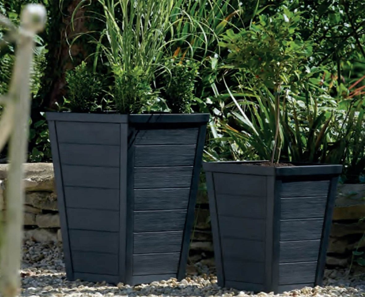 Taper Planter - Anthracite - Quickcrop IE
