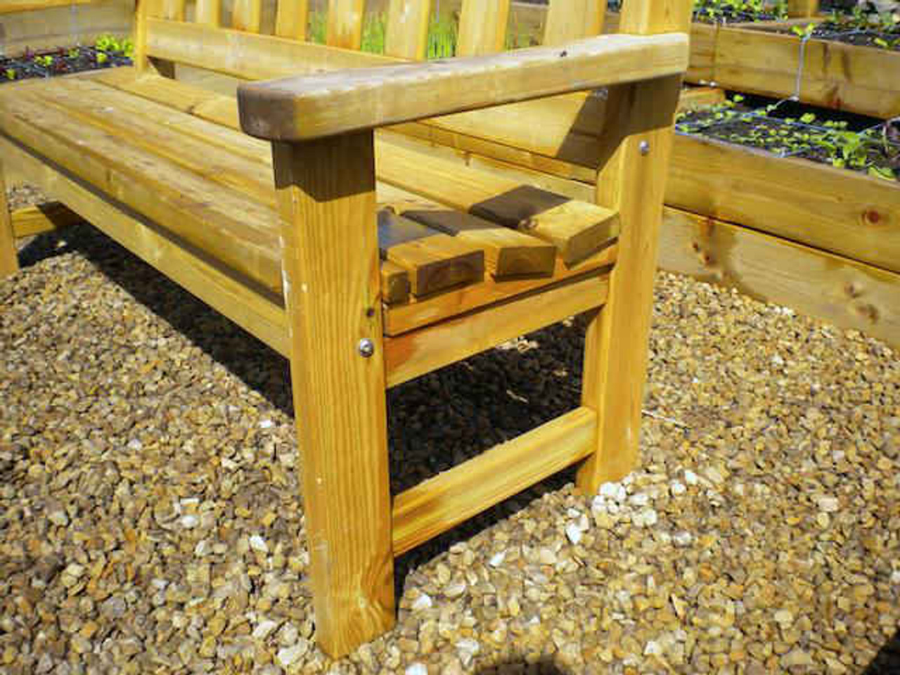 heavy duty wooden bench