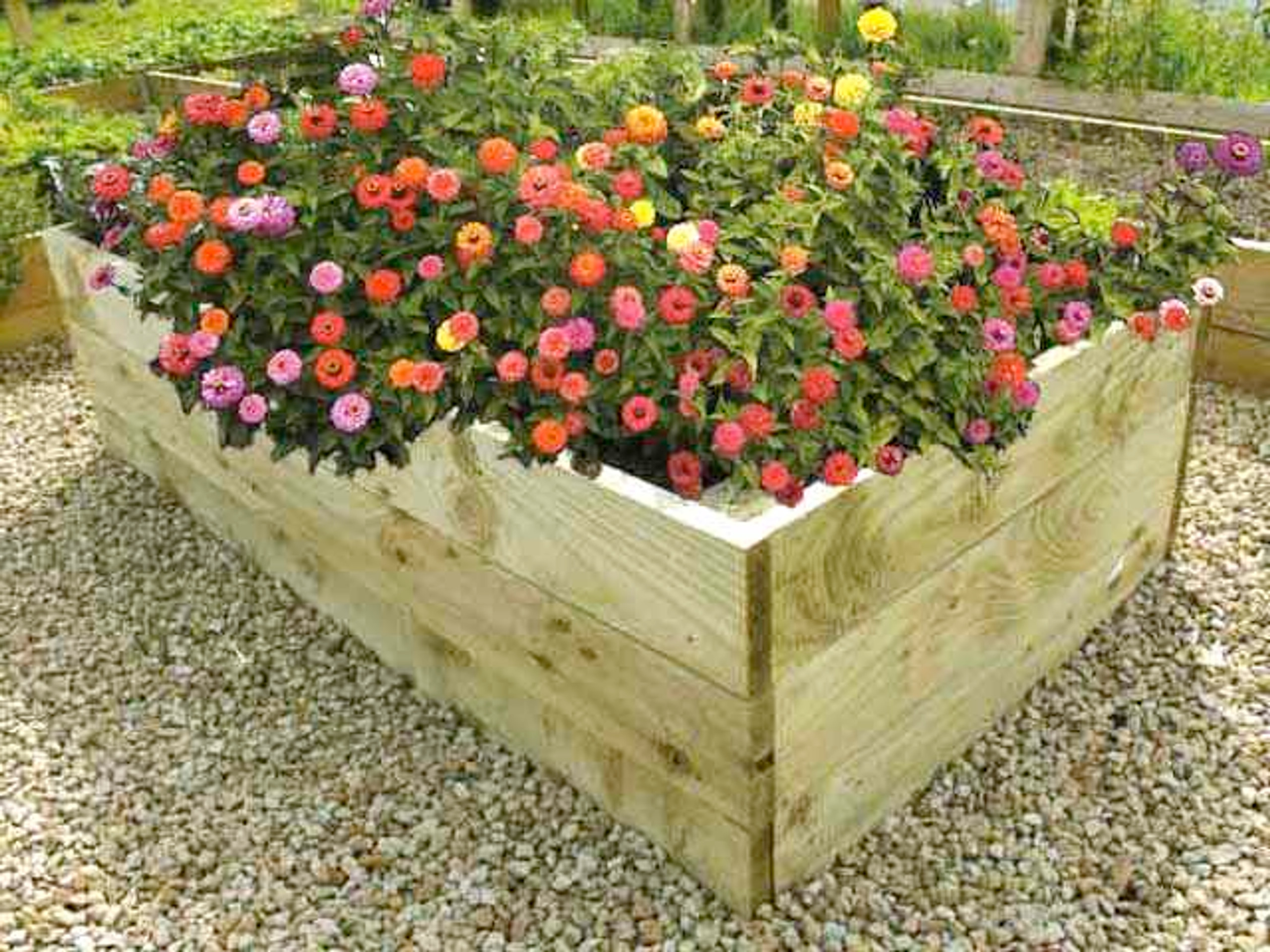 Timber Raised Flower Bed Kits 14in High