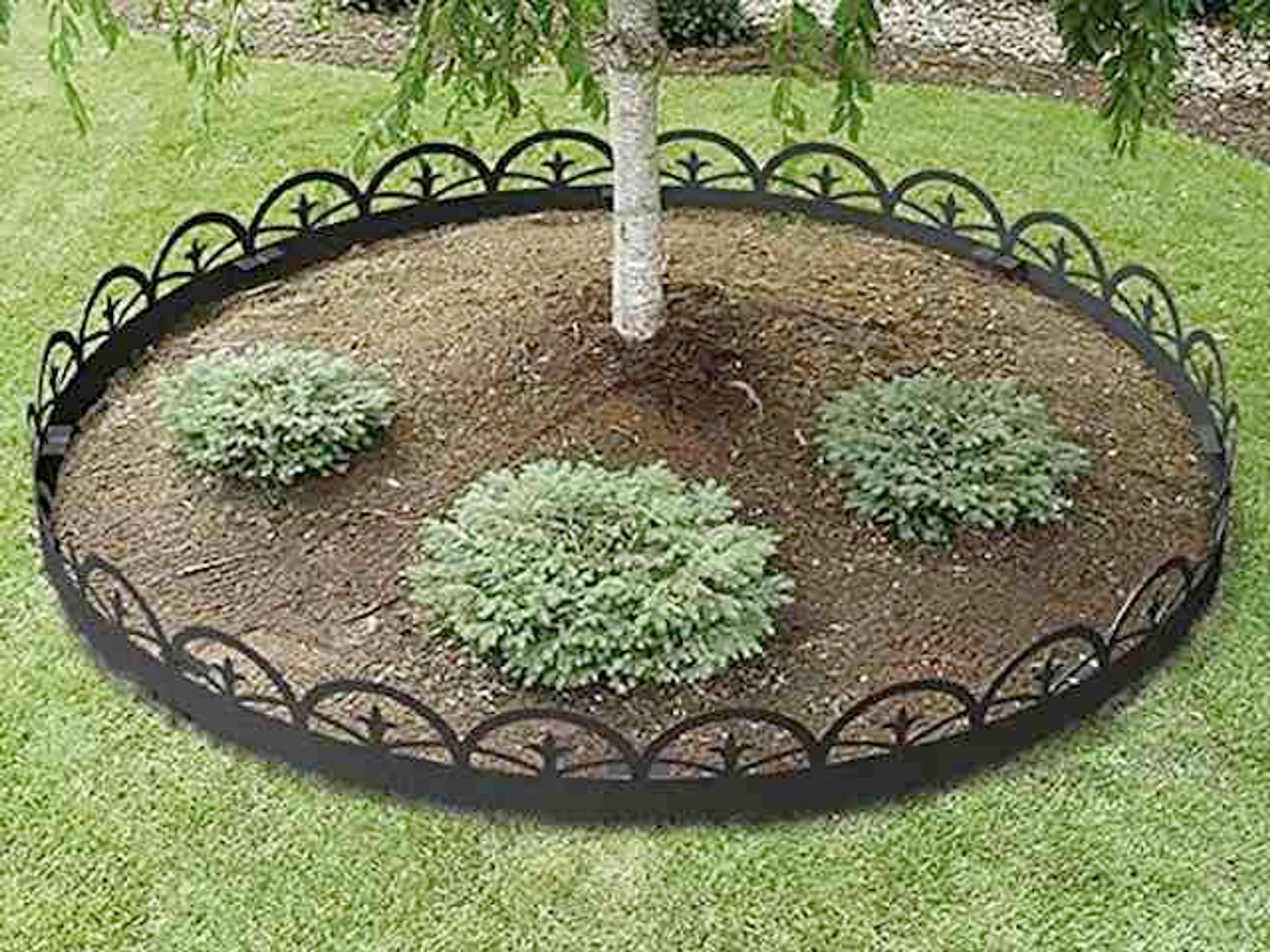Arched Finial Landscape Edging powder coated sheet metal