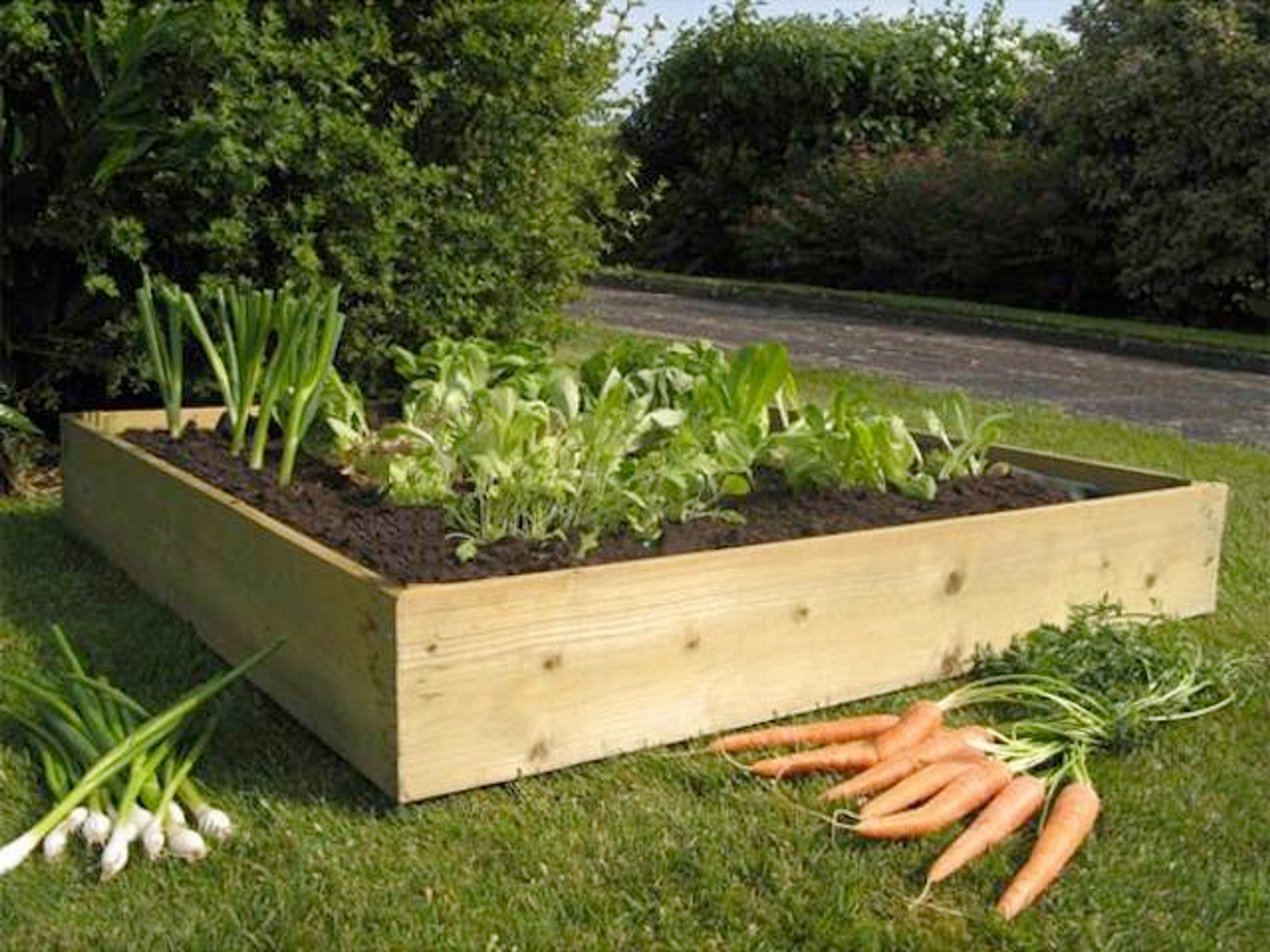 Timber Raised Beds Kits Classic 120cm Square Flatpack