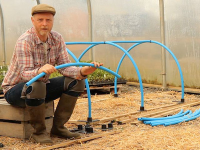 Mini Polytunnel complete frame kit- wood, kit and tubes.