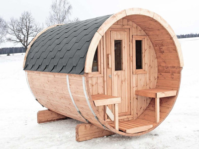 Wood Fired Barrel Sauna - 250