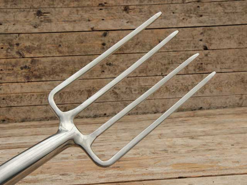 stainless steel border fork from greenman tools