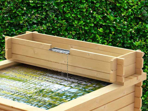 6ft Long Cascade Planter With Water Blade