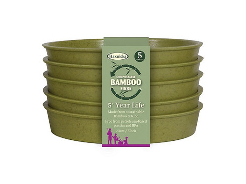 Eco friendly bamboo plant pot saucers
