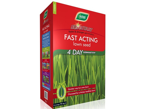 Westland fast acting lawn seed with 4 day germination