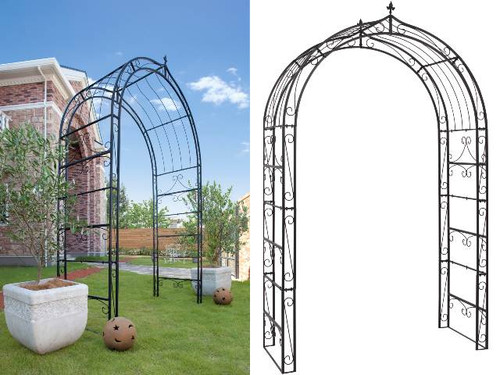 Vegtrug Metal Flower Garden Arch