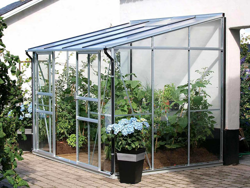 Vitavia Ida aluminium finish wall mounted greenhouse