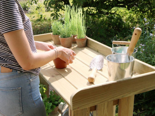 Folding pressure treated garden bar