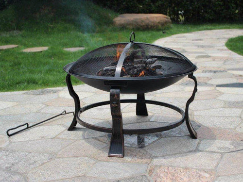 St Austell steel outdoor fire pit from woodlodge