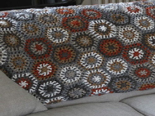 Earth crochet throw from pachamama