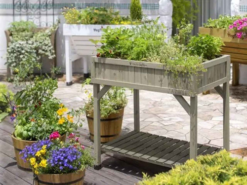 Vegtrug Herb Garden in Grey Wash