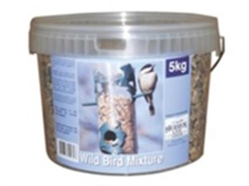 Tub of wild bird seed mix Tub of wild bird seed mix