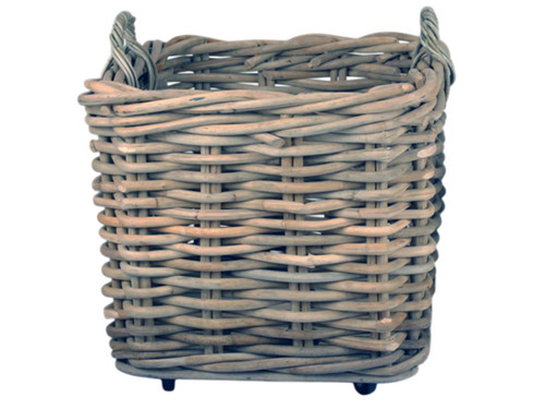 Thick log basket with wheels