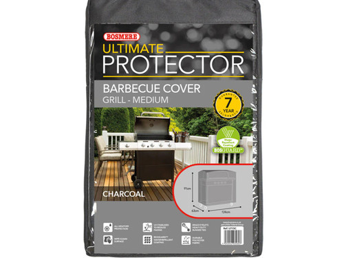 Charcoal colour barbeque cover - medium size