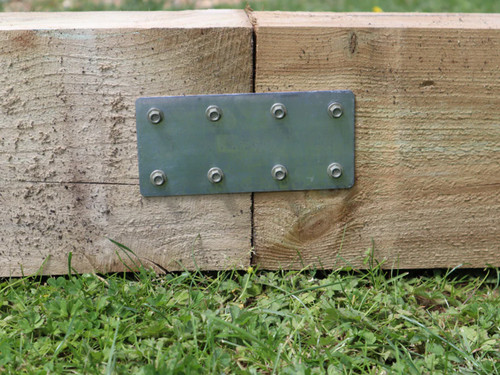 galvanised Sleeper joining plate
