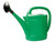 Green plastic watering can with easy handle