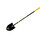 True Temper round pointed shovel with fibreglass handle