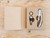 Top down view of the gift set in eco-friendly packaging