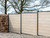 Durapost Vista fence panels along a garden boundary