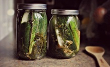 pickles in jars