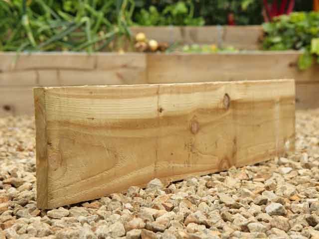 timber raised bed board