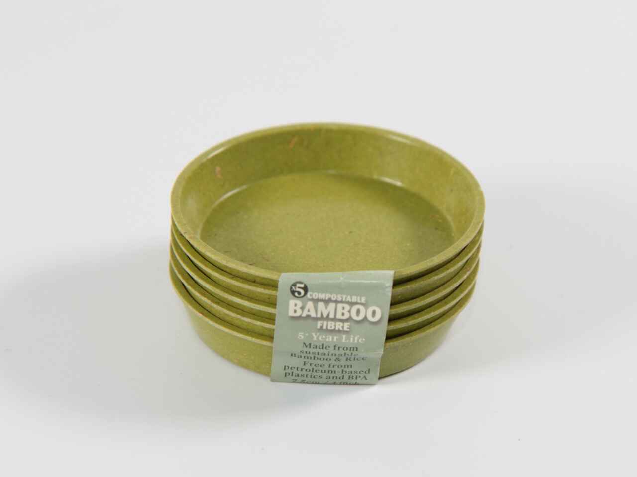Eco friendly bamboo plant pot saucers
