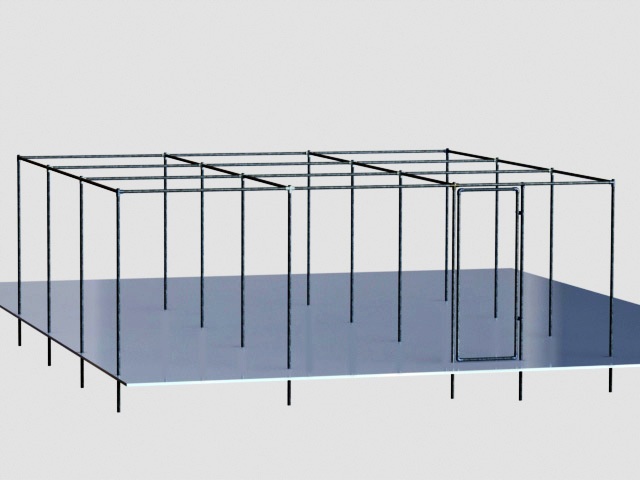 5.4m x 5.4m Heavy Duty Fruit Cage Kit inc. Door