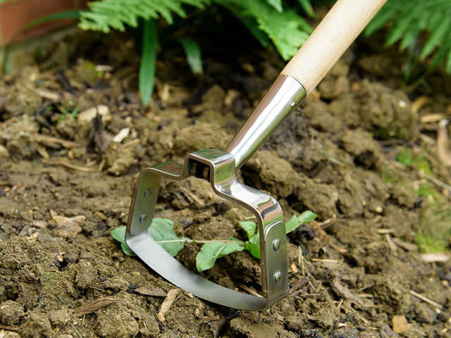 Stainless steel oscillating hoe from kent and stowe