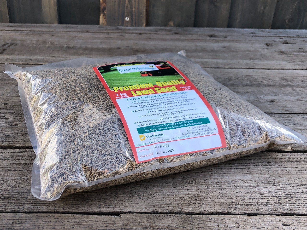 Green acres premium lawn seed
