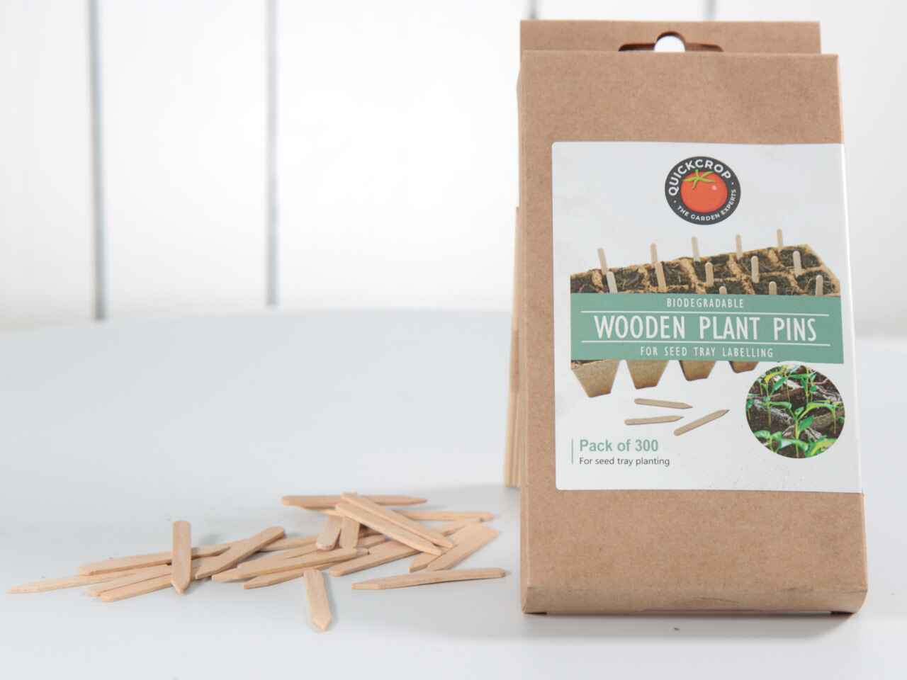 Wooden Plant Pins 300 Pack