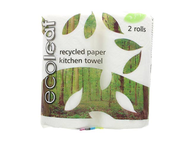 Ecoleaf 3Ply Kitchen Towel twin pack