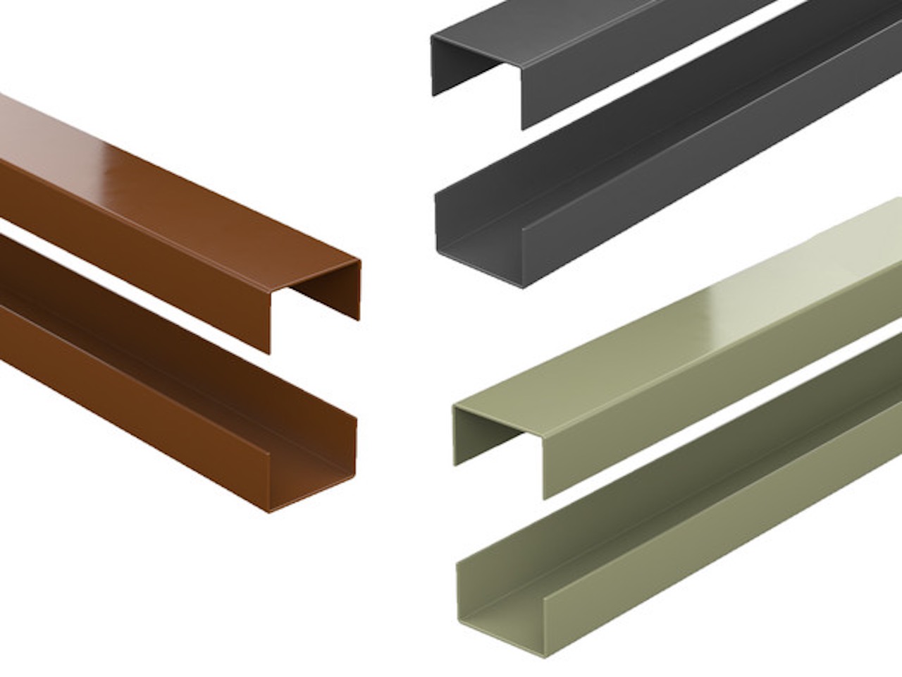 Rails for Durapost 'Urban' Fence Panels - 2 Pack