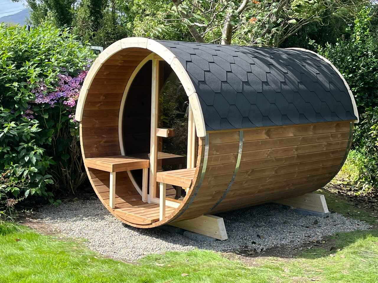 Wood Fired Barrel Sauna - 280 Deluxe