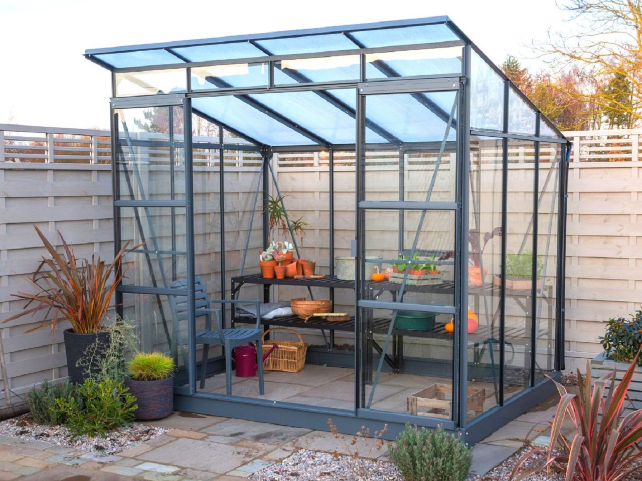 Freya Greenhouse - 8ft Wide (no base required)