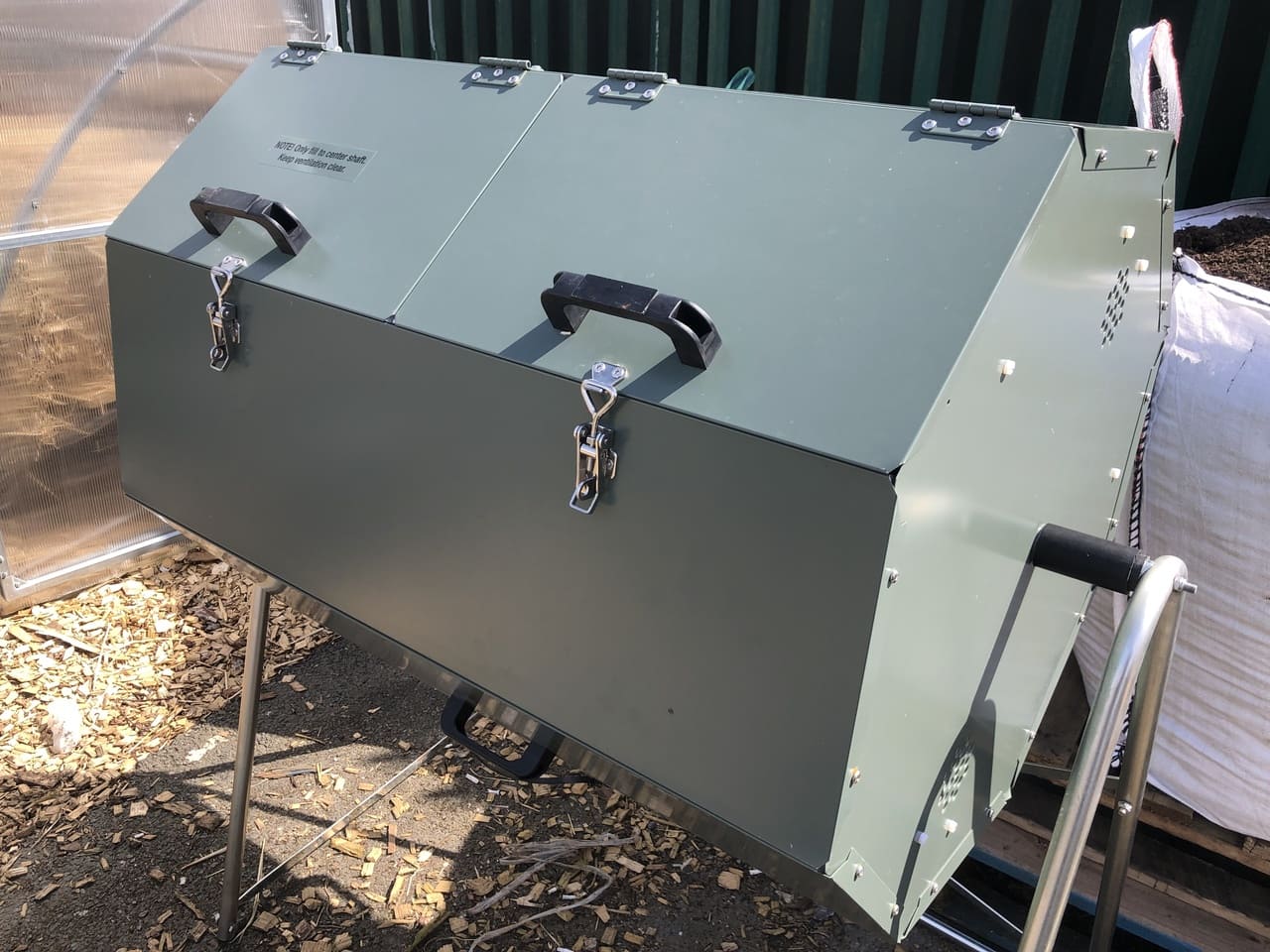 joraform jk 400 rotating compost bin comes fully assembled