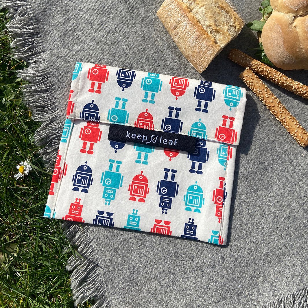 Reusable Sandwich Bag - Large - Robot