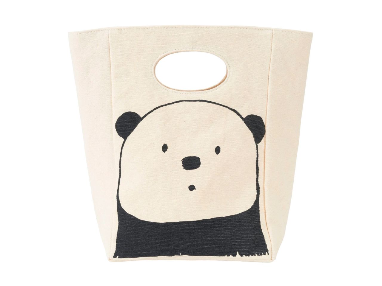 classic lunch panda bag made from organic cotton