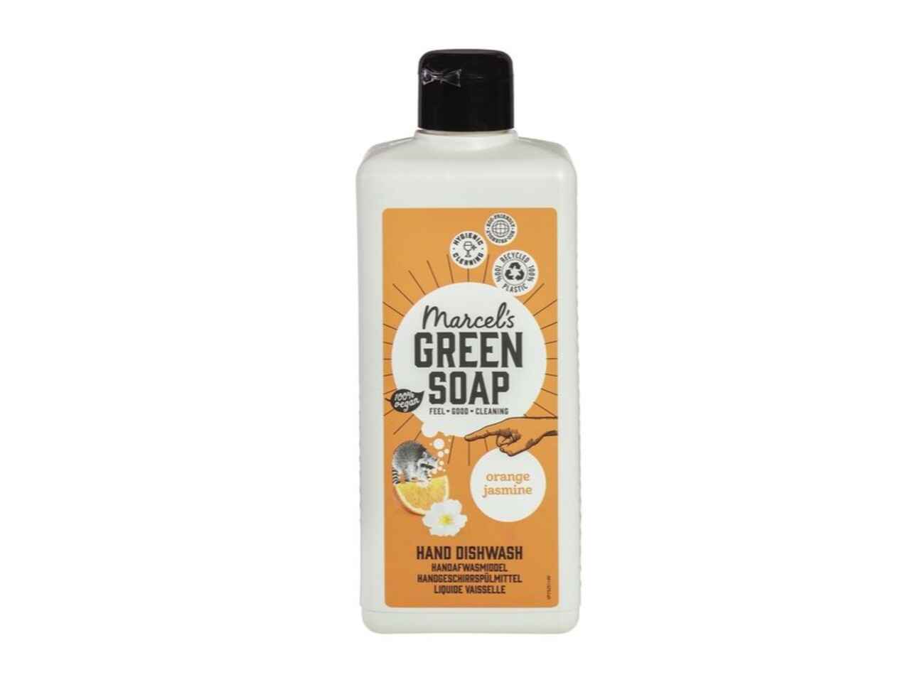 marcel's green soap - orange & jasmine hand dishwash
white background