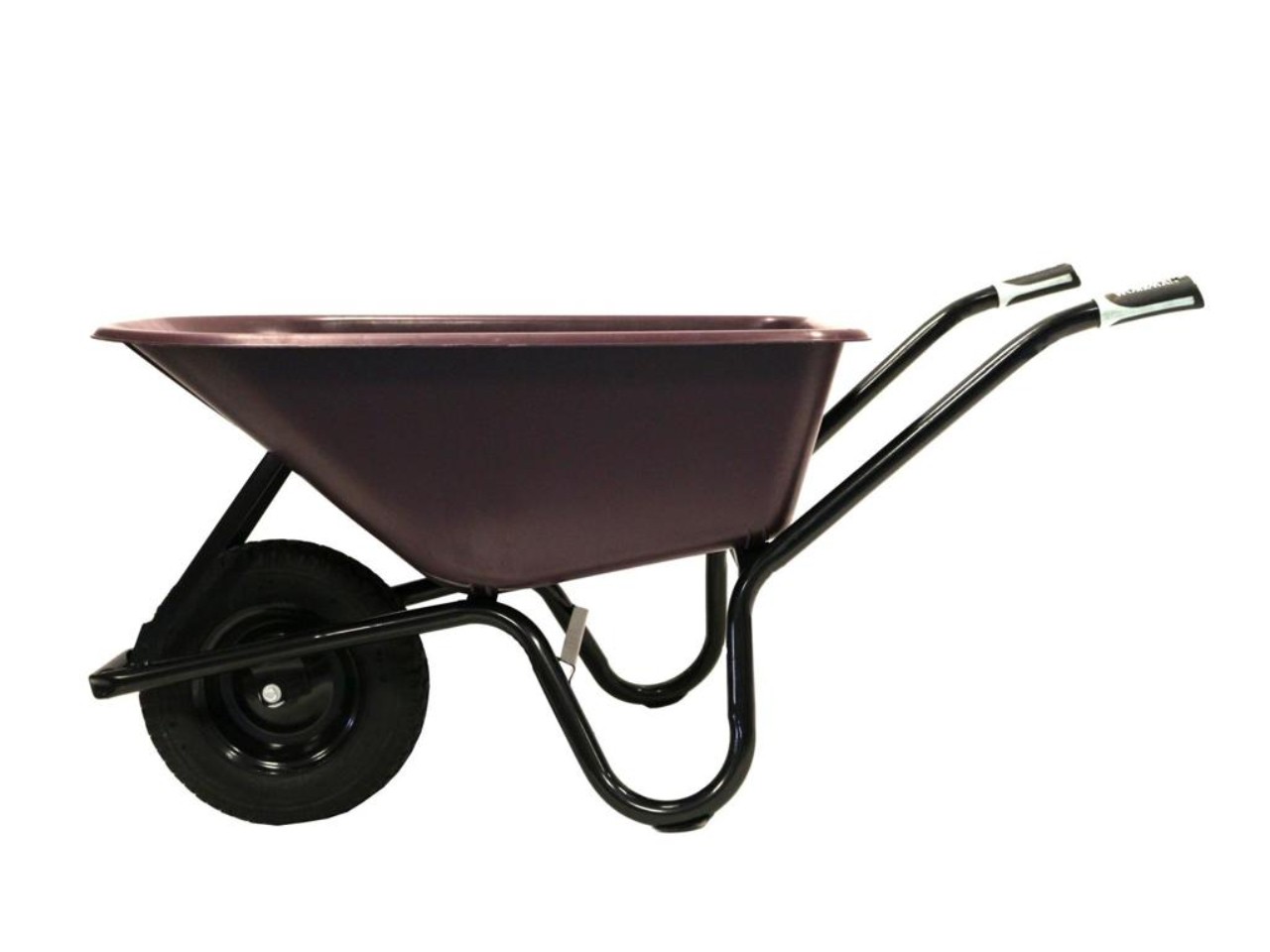 Burgundy wheelbarrow from Workman Tools
