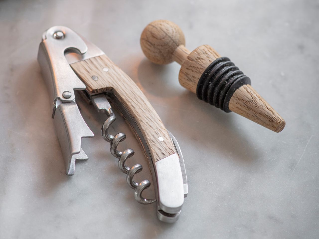 Waiters friend bottle opener and stopper