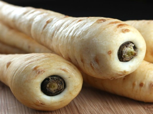 Gladiator variety of long spear shaped parsnips