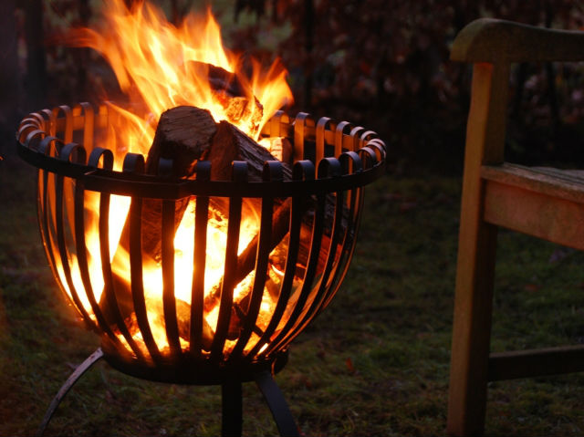 Traditional Brazier Patio & Garden Log Burner - Large