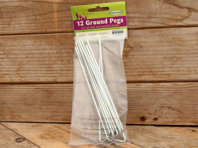 Garden Cloche Ground Pegs - 12 Pack