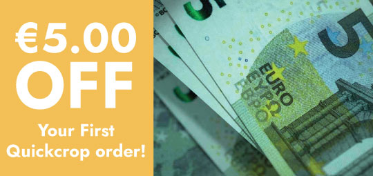 Five euros off first quickcrop order