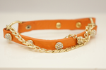 Leather Double Chain Bracelet