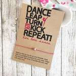 Dance Turn Kick Repeat Wish Bracelet