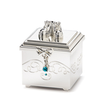 Birthstone December Charm Keepsake Box