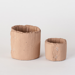 Carton Box Planter, Set of 2 Round Shape